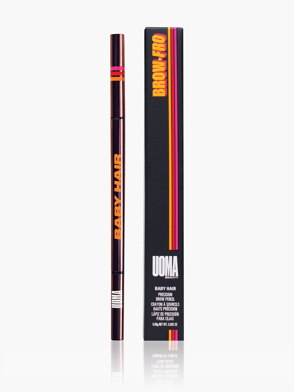 UOMA Beauty Brow-Fro Baby Hair Precision Brow Pencil in Deep Brown